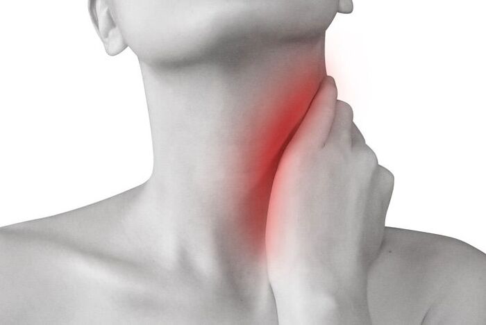 ontsteking van de lymfeklieren als oorzaak van nekpijn