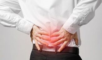 osteochondrose van de wervelkolom bij een man